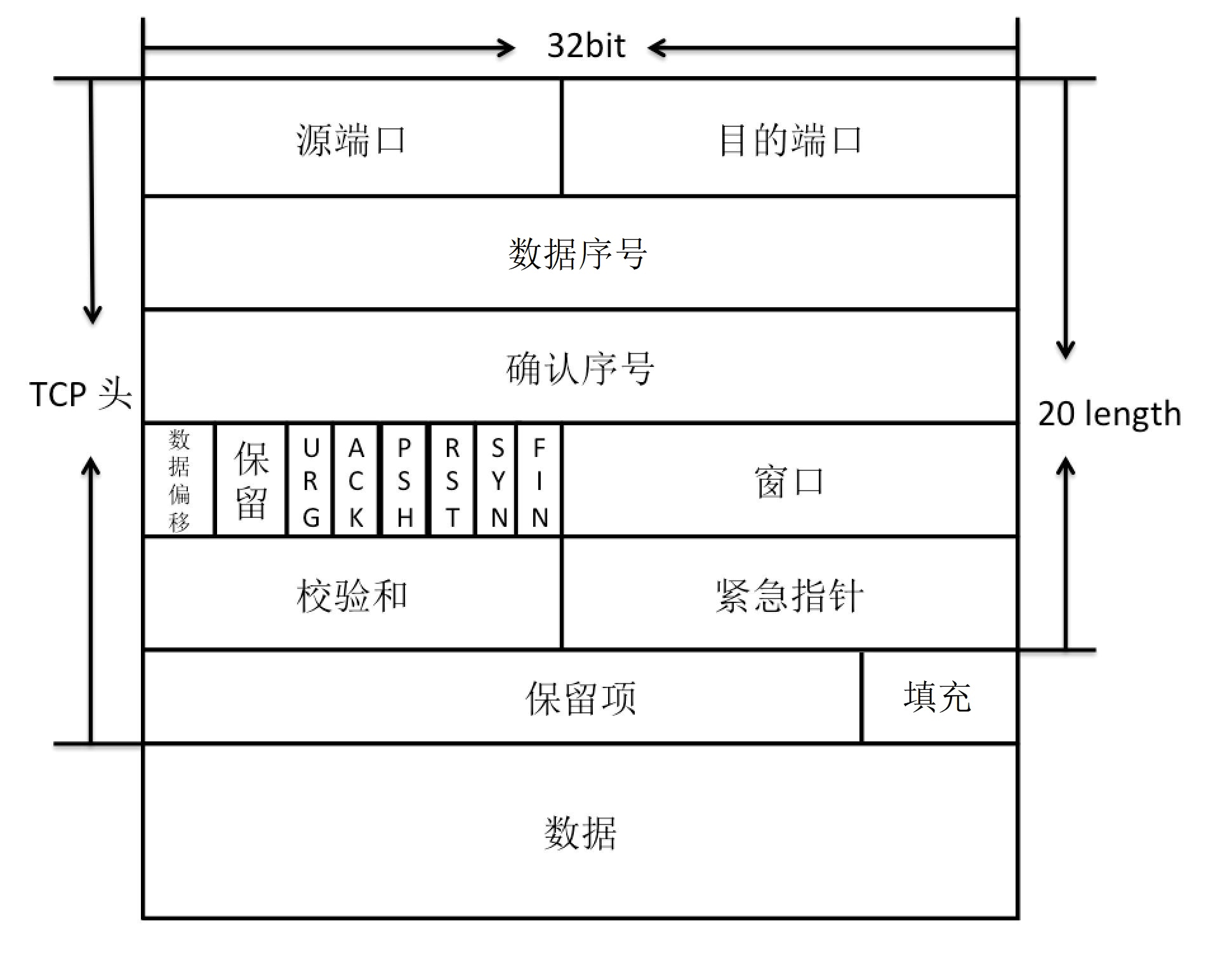 TCP数据包结构